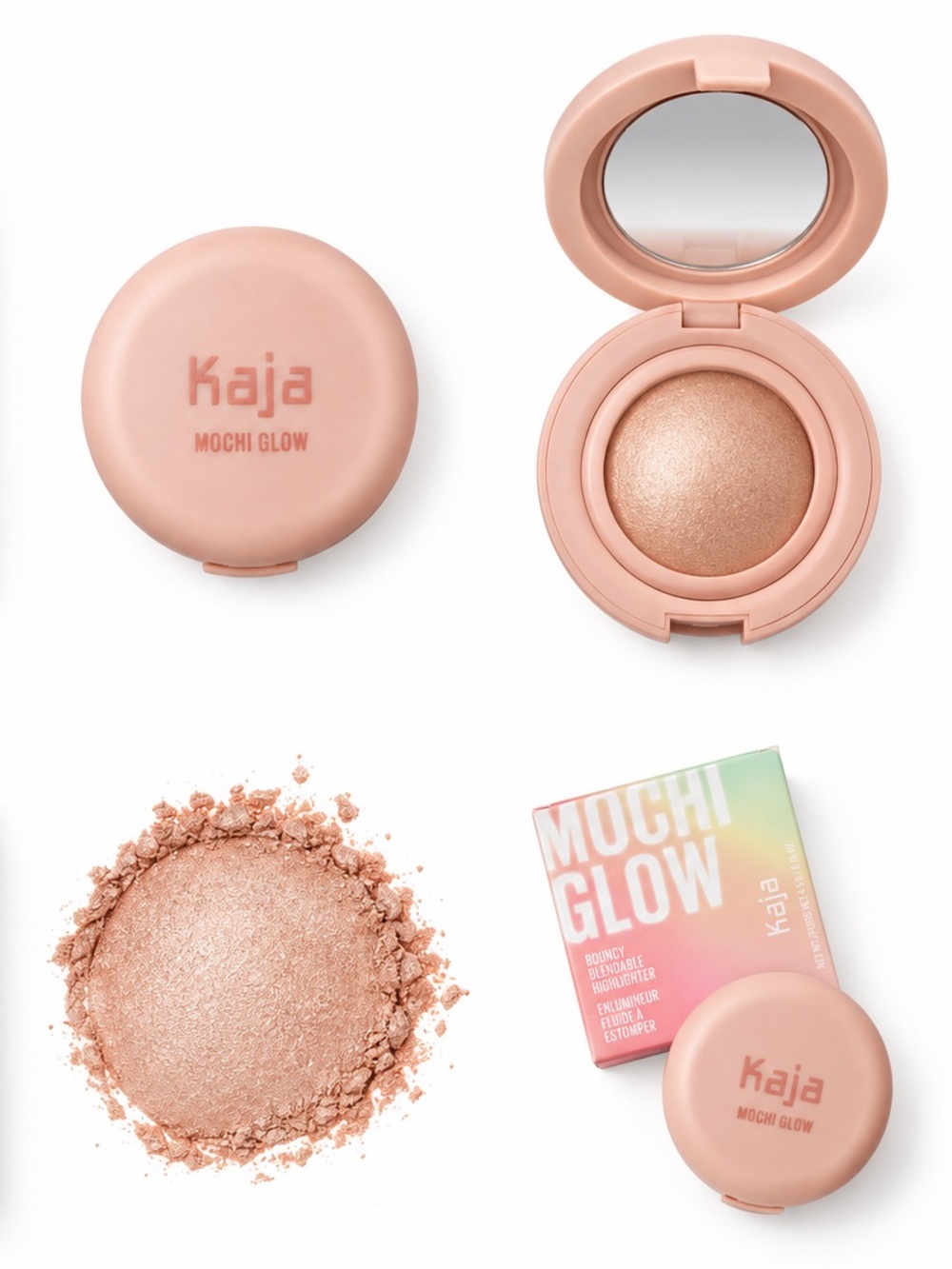 NEW - KAJA Mochi Glow Bouncy Highlighter in Luna Full Size Discontinued